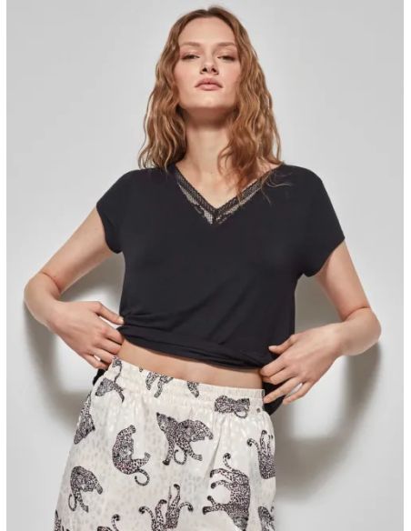 Camiseta lisa manga corta