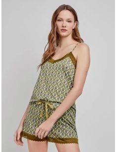 Pijama corto estampado