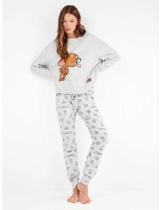 Conjunto pijama Tom & Jerry en punto interlock