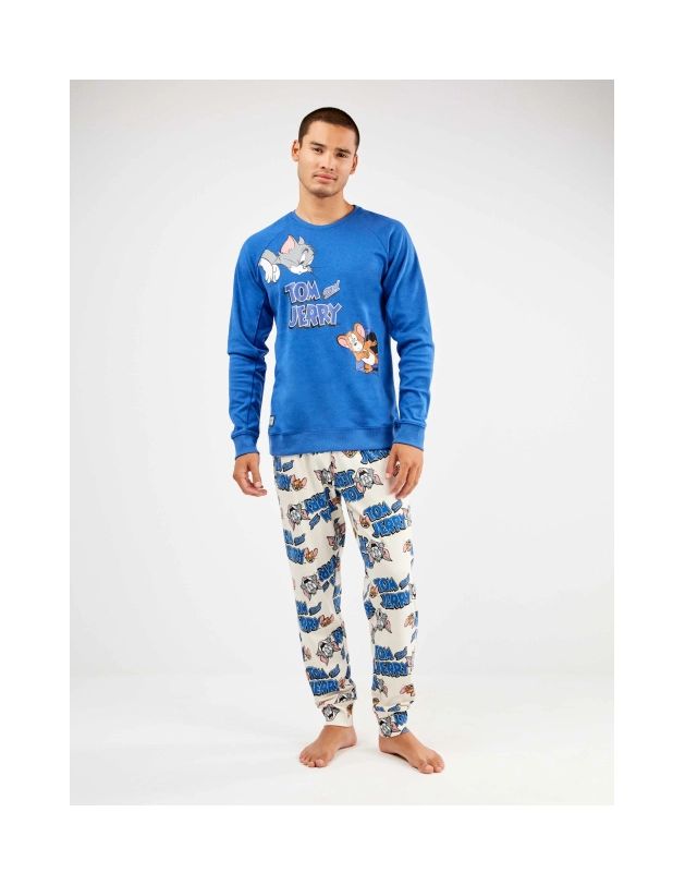 Conjunto pijama de hombre Tom & Jerry en punto...