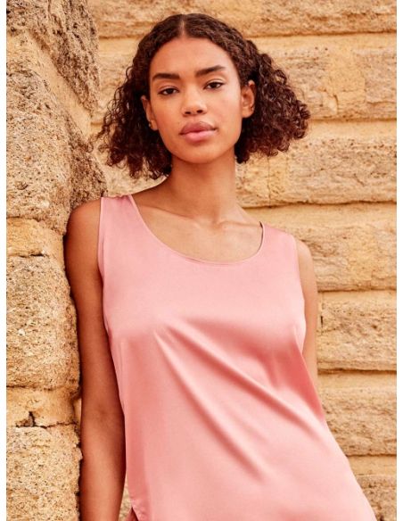 Camiseta tirantes tejido satinado gisela