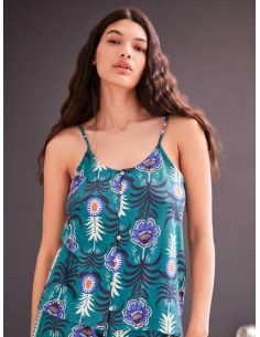 Camiseta tirantes algodón estampado gisela