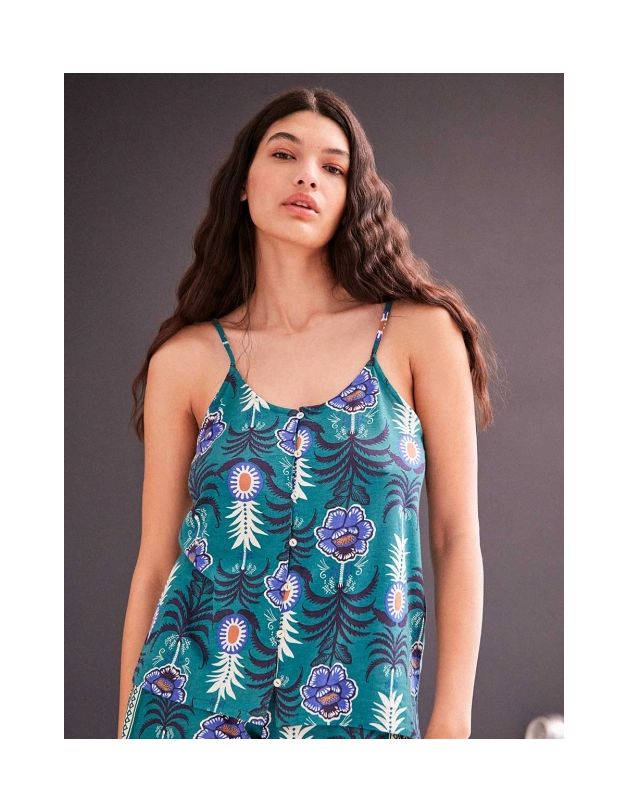 Camiseta tirantes algodón estampado gisela