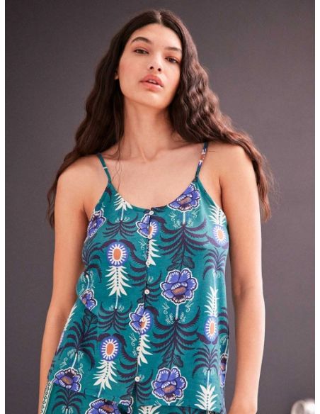 Camiseta tirantes algodón estampado gisela