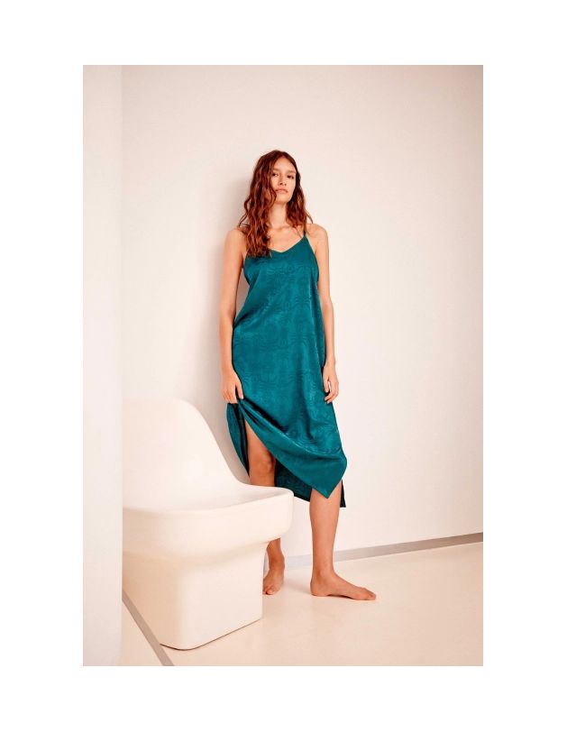 Camisón jacquard de satén gisela