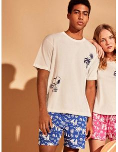 Pijama hombre estampado Snoopy gisela