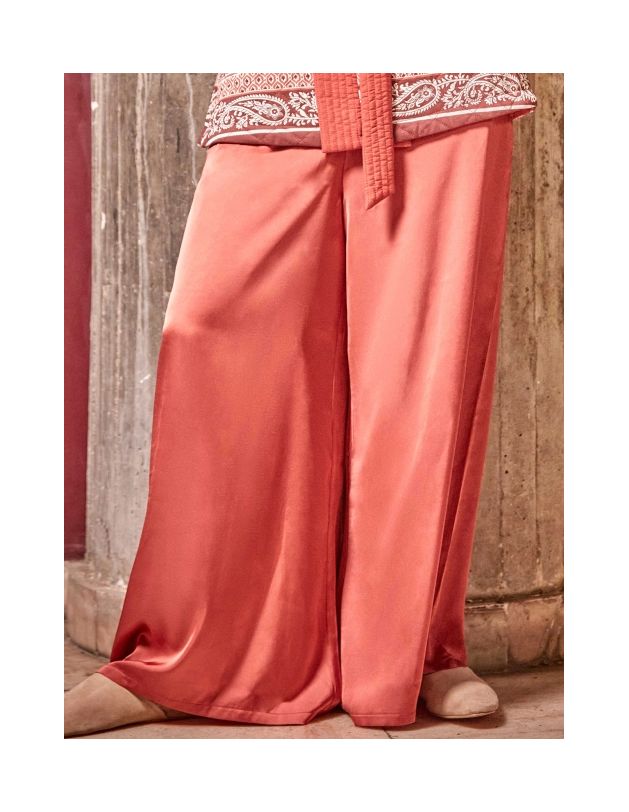 Pantalón fluido satinado