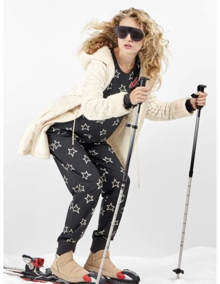 Bata larga con cierre de cremallera