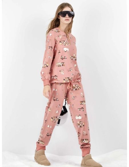 Pijama largo estampado Snoopy