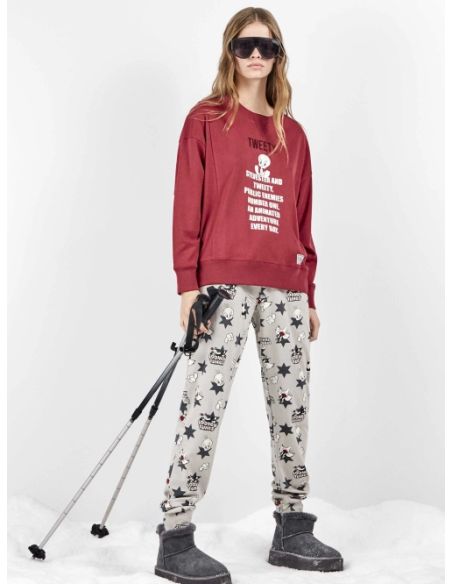 Pijama Looney Tunes estampado de Tweety