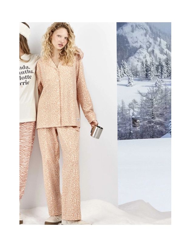 Pijama camisero Sex And The City animal print