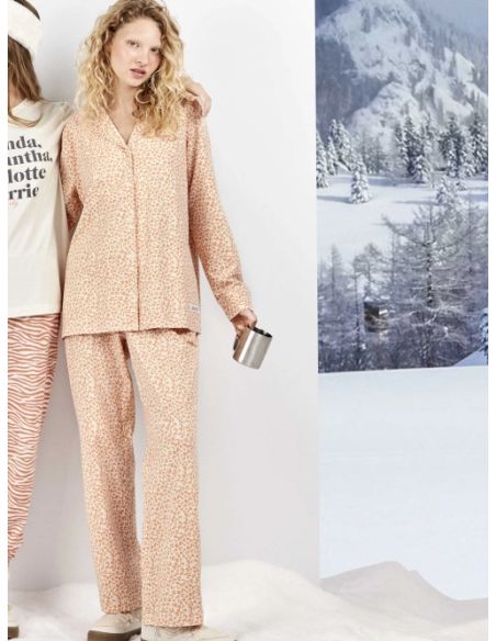 Pijama camisero Sex And The City animal print