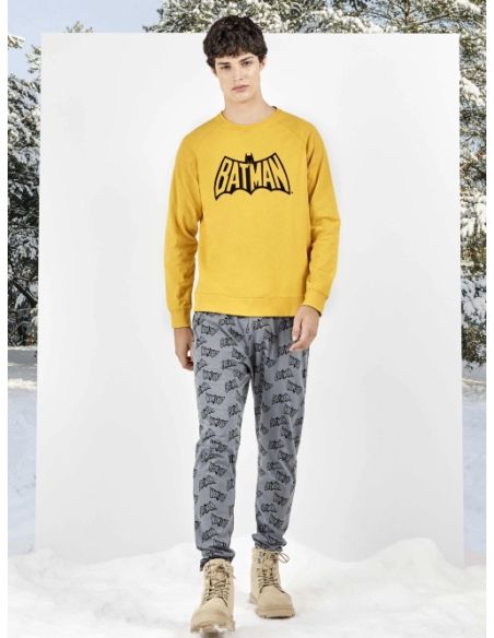 Conjunto pijama hombre de Batman 100% algodón