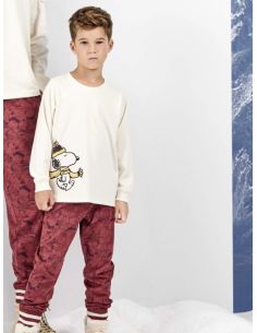 Pijama infantil niño estampado de Snoopy