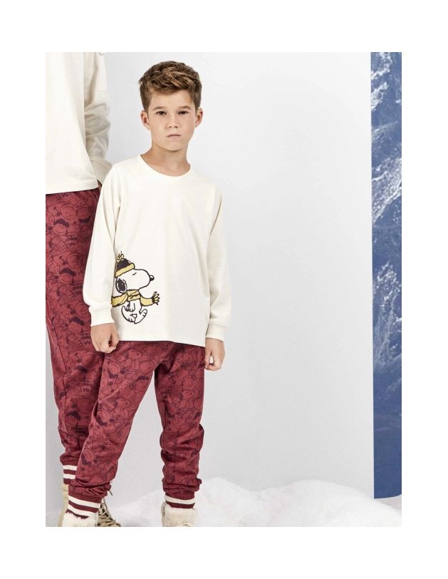 Pijama infantil niño estampado de Snoopy