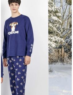 Conjunto pijama hombre de Gremlins 100% algodón