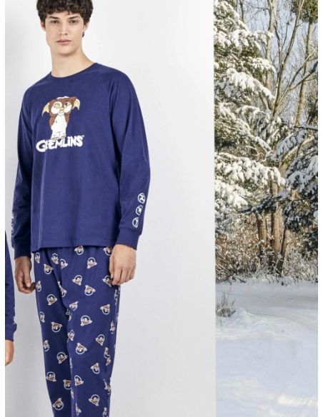 Conjunto pijama hombre de Gremlins 100% algodón