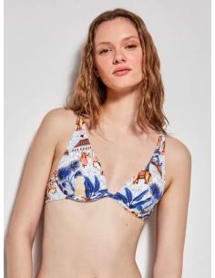 Top bikini efecto push up.