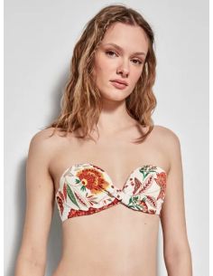 Top bikini bandeau desmontable