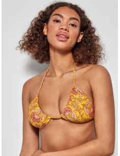 Top bikini triangular sin aro