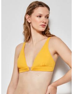 Top bikini triangular sin aro