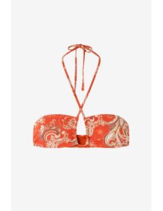 Top bikini bandeau sin aro