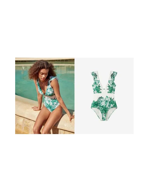 Bañador estampado sin aro