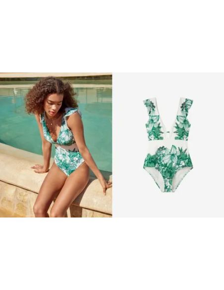 Bañador estampado sin aro