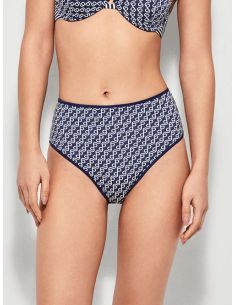 Braguita bikini alta estampado rayas