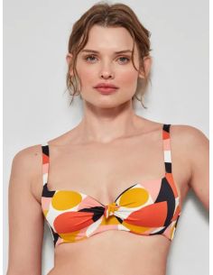 Top bikini capacidad estampado