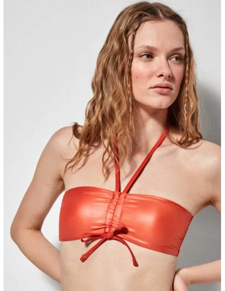 Top bikini bandeau sin aro