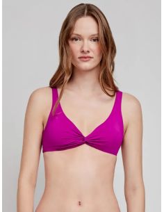 Top bikini triangular sin aro