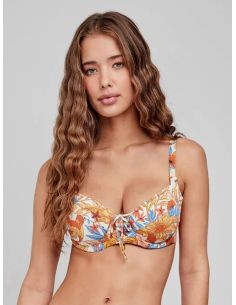 Top bikini capacidad sin foam copas C y D.