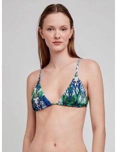 Top bikini triangular sin aro