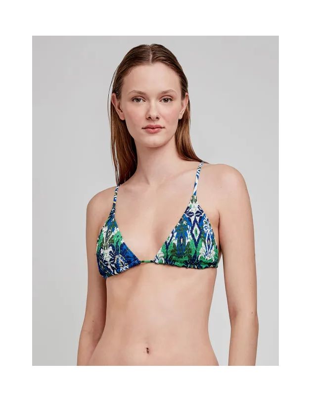 Top bikini triangular sin aro
