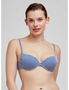 Top bikini tejido estructura