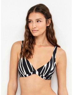 Top bikini capacidad sin foam animal print gisela