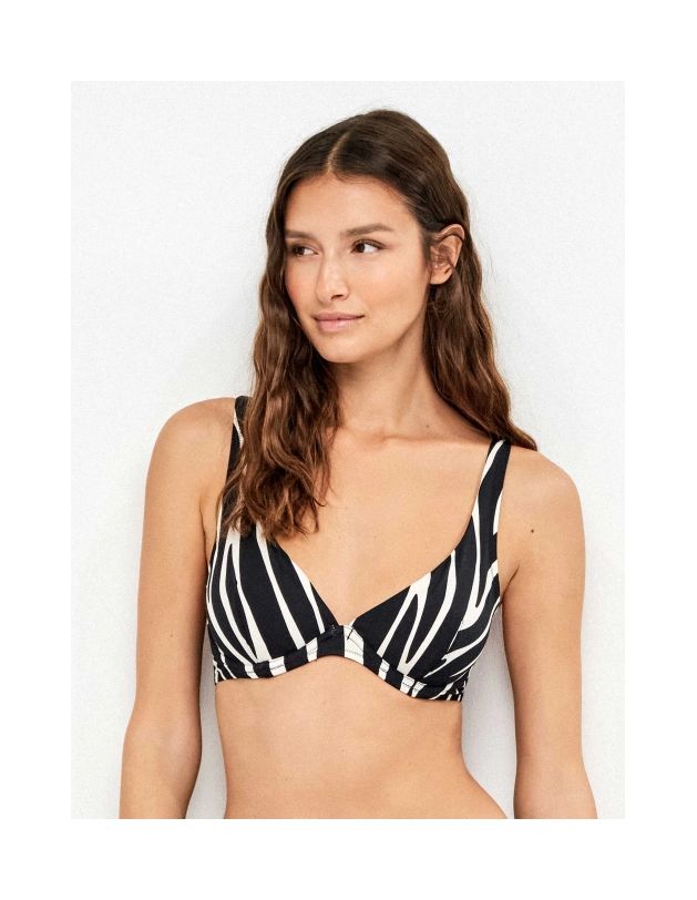 Top bikini capacidad sin foam animal print gisela