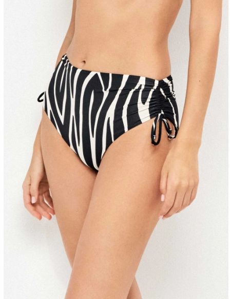 Braguita bikini alta tejido estampado animal print cebra gisela
