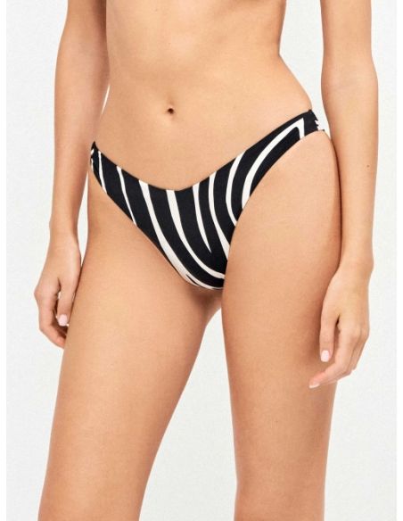 Braguita bikini brasileña corte V animal print cebra