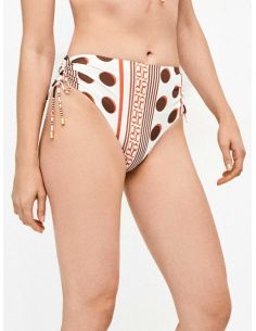 Braguita bikini alta estampado monograma gisela