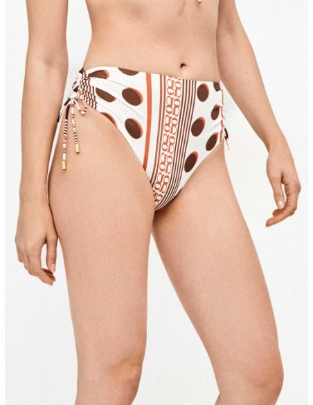 Braguita bikini alta estampado monograma gisela