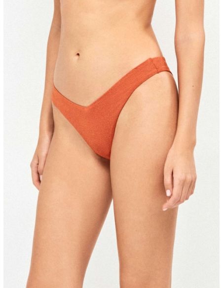 Braguita bikini brasileña piqué lurex dorado gisela