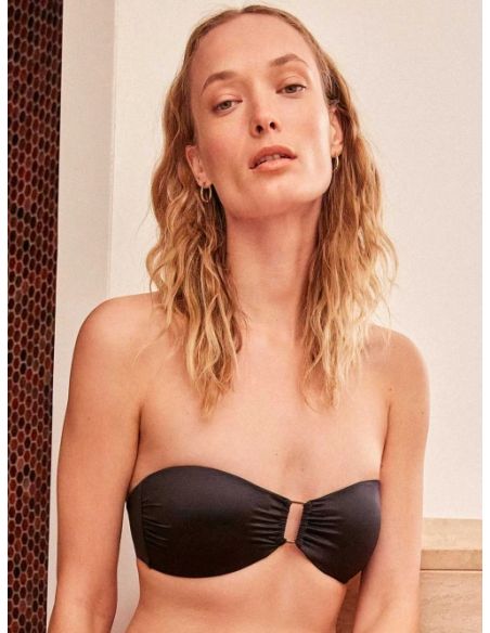 Bikini bandeau detalle argolla gisela