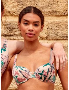 Top bikini balconette estampado gisela