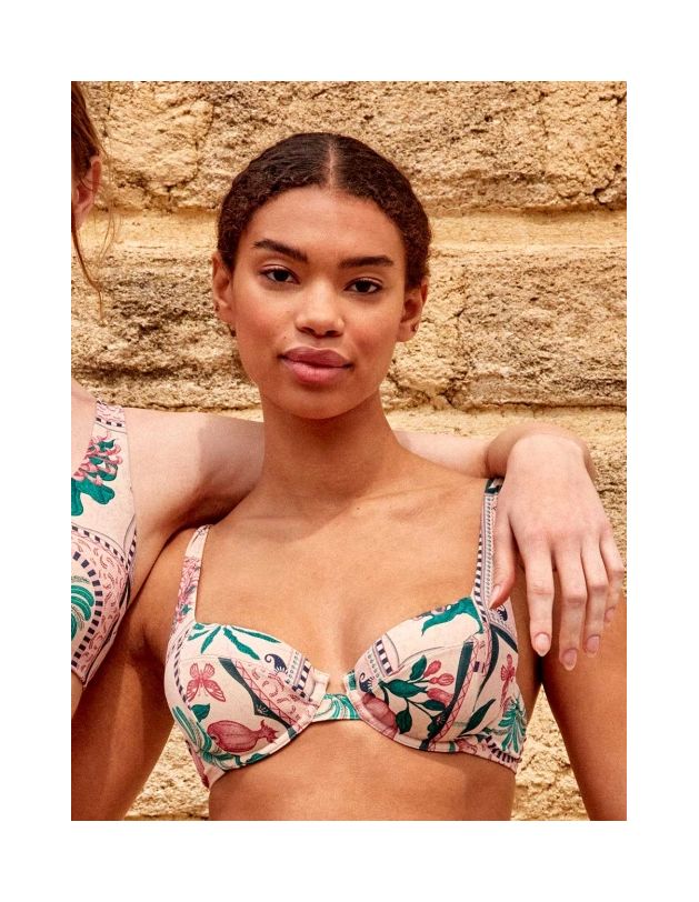 Top bikini balconette estampado gisela