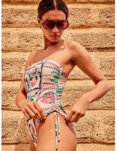 Bañador sin aro escote bandeau gisela