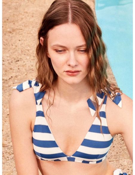 Top bikini con foam extraíble gisela