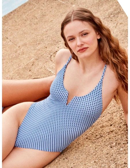 Bañador sin aro tejido piqué gisela