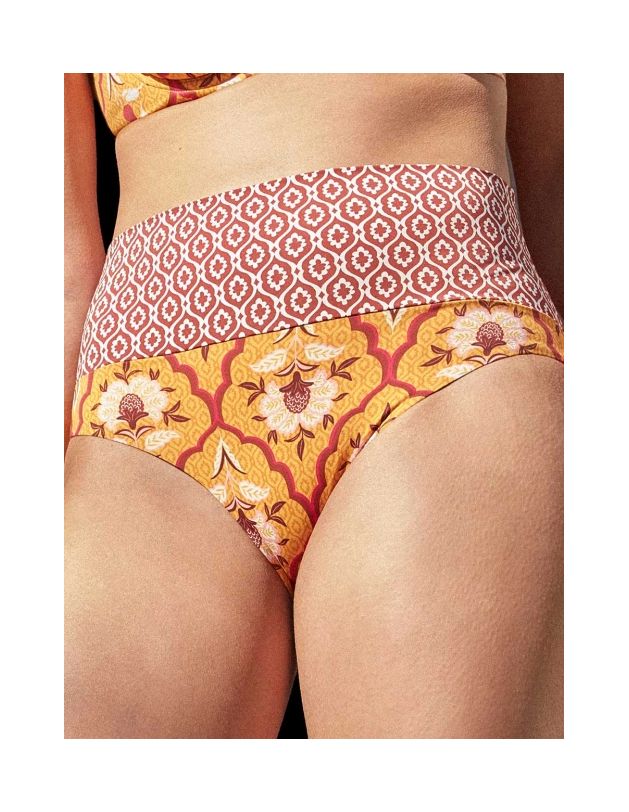Braguita bikini multiposición doble estampado